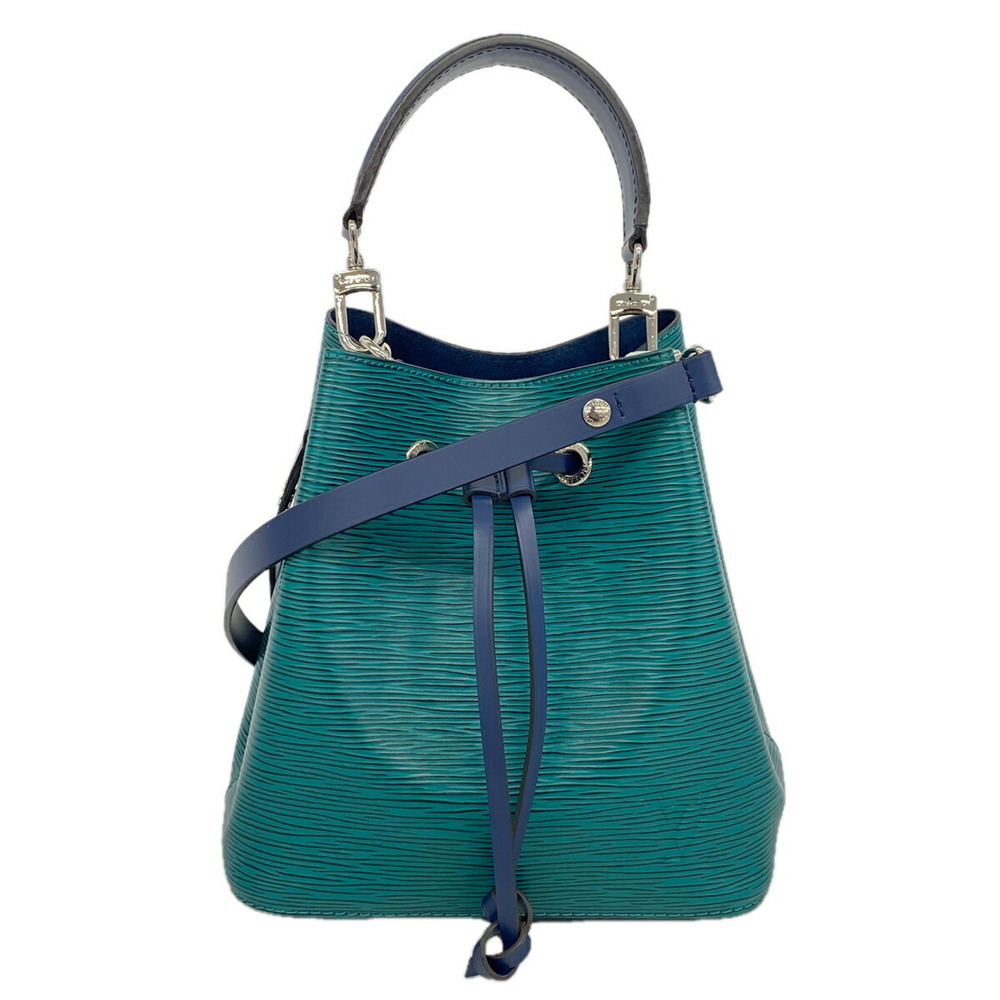 Louis Vuitton Epi Bicolor NeoNoe BB Handbag M53612 Vert Emroad Indigo 2-way b...